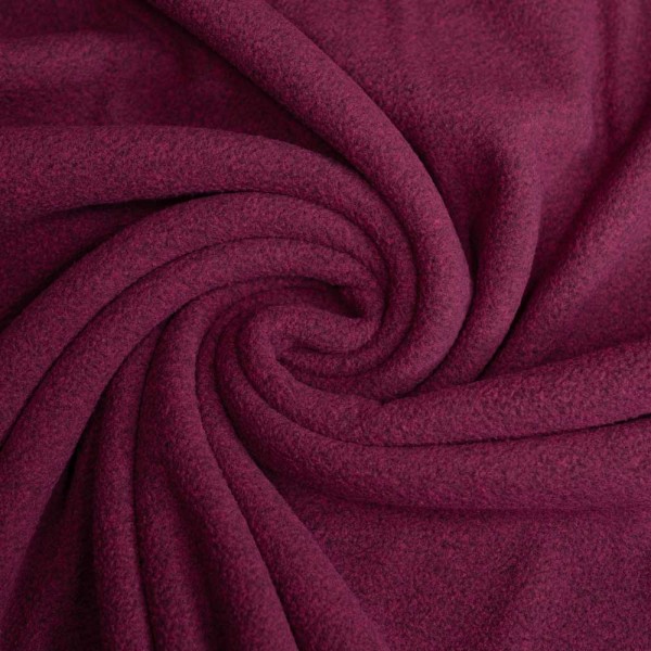 Active Fleece melange weinrot