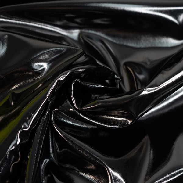 Lackleder Imitat schwarz