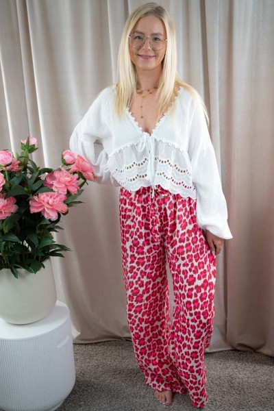 Musselinbluse mit Spitze Giulia weiß