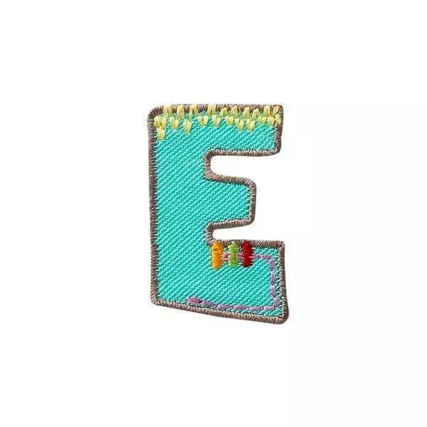 Applikation Buchstabe E