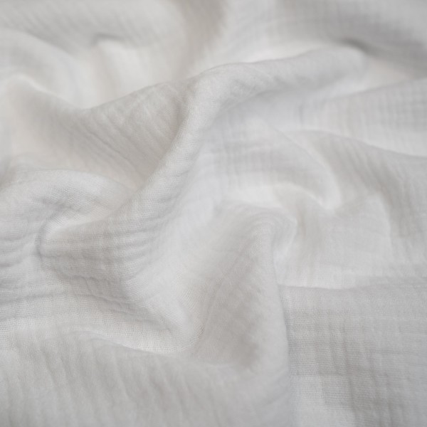 Musselin Double Gauze Amelie weiß