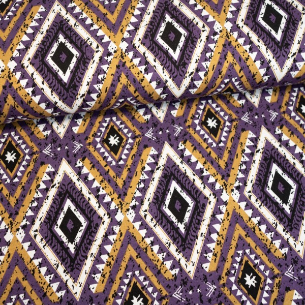 Viskosejersey Boho beere