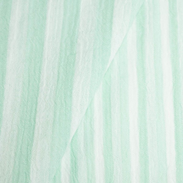 Musselin Doubleface Streifen mint