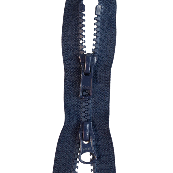 YKK 2-Wege-teilbarer Reißverschluss Jacken Kunststoff grob navy