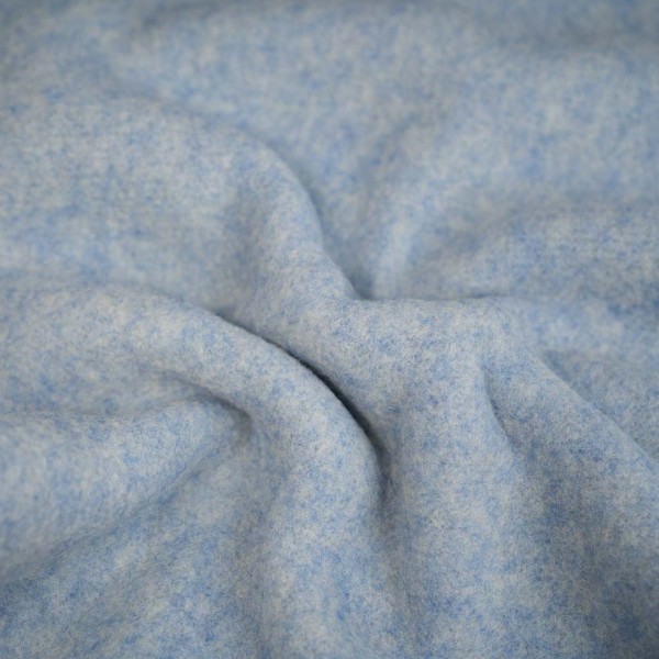 Merino Woll Fleece SUPERSOFT jeansblau melange
