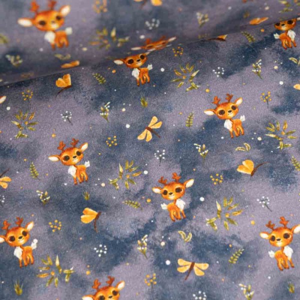 Alpensweat Rehkitz jeansblau