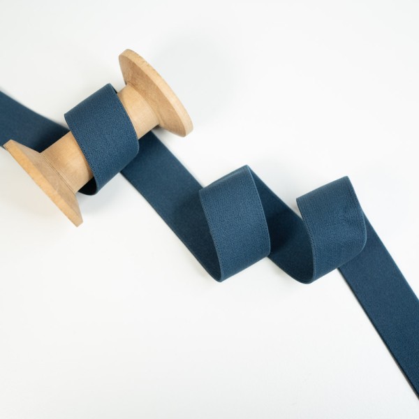 Gummiband 25mm SOFT jeansblau