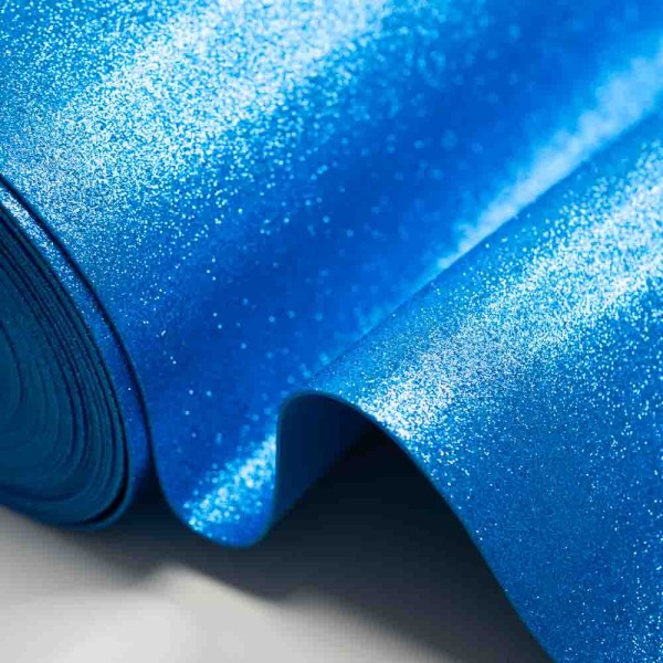 Glitzer Moosgummi Goma Eva 2mm royalblau