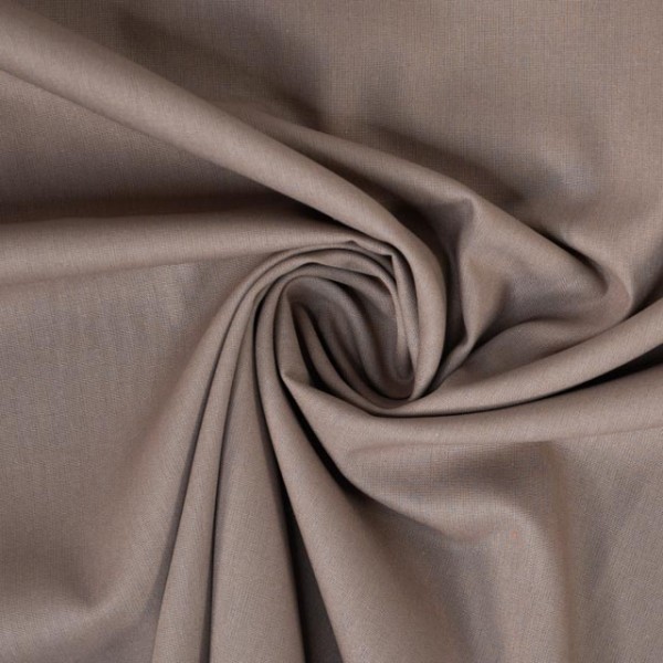 Edle Baumwollwebware taupe