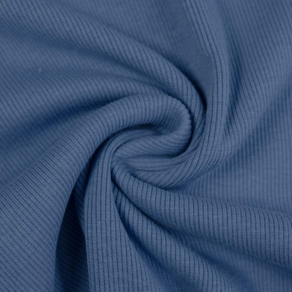 Ripp Bündchen jeansblau