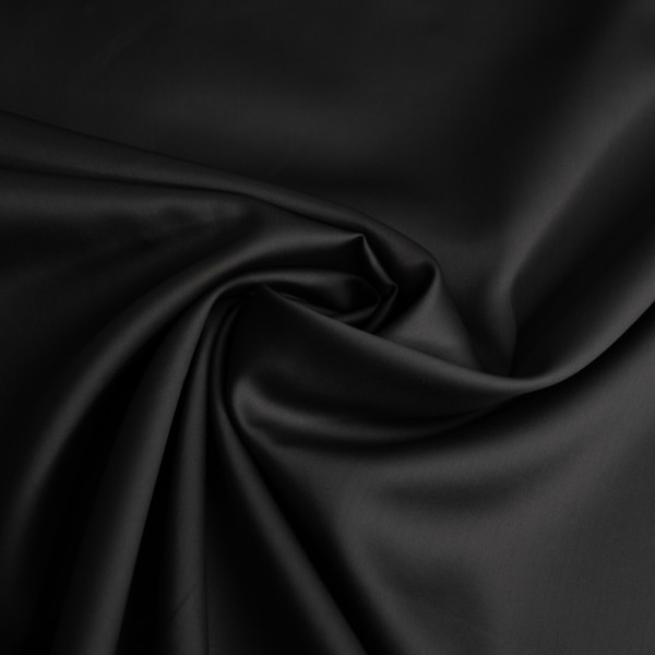 Baumwollsatin Luxury Soft schwarz