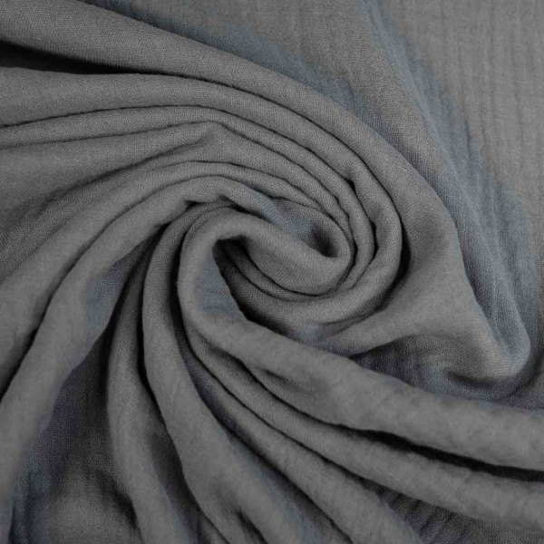Musselin SCHWER Triple Gauze grau