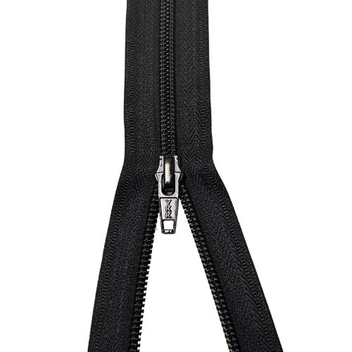 YKK teilbarer Reißverschluss Spirale schwarz