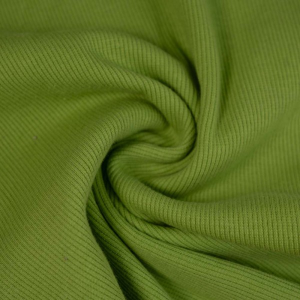 50cm Zuschnitt Ripp Bündchen lime