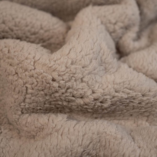 Teddy Sherpa Fleece Doubleface taupe hell