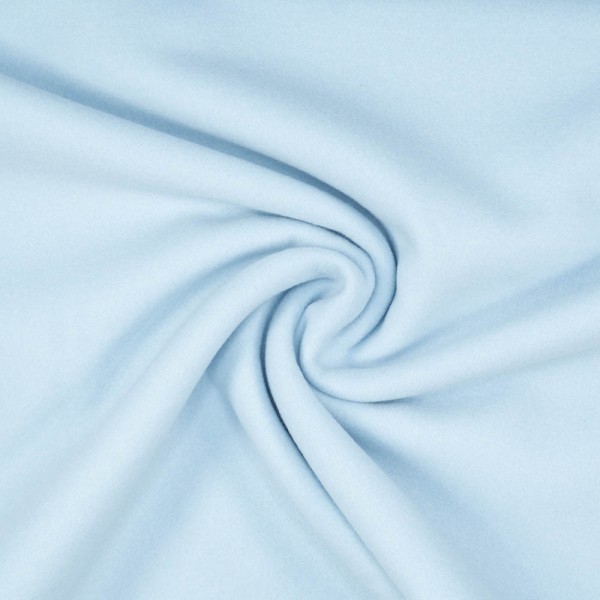Mantelstoff Velour hellblau
