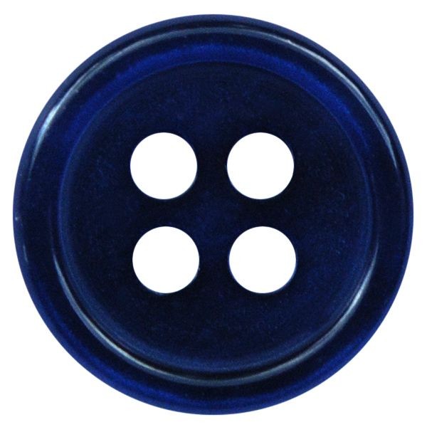 Hemd- und Blusenknopf rund 11mm dunkelblau