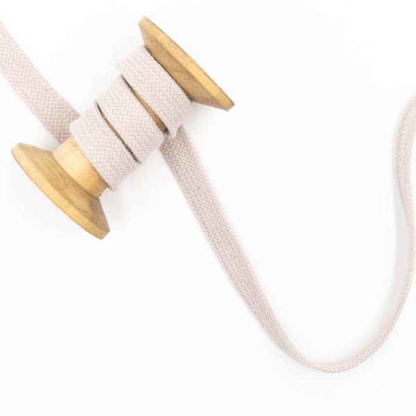 Flachkordel 15mm - Hoodie Kordel beige