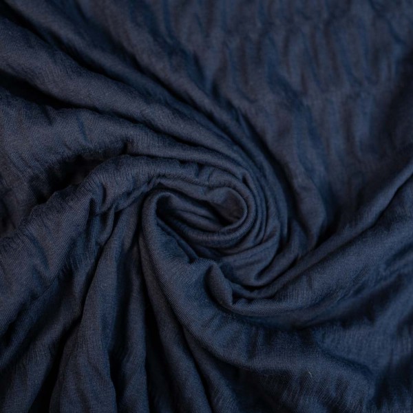 Baumwolljersey Smoked-Stripes dark navy