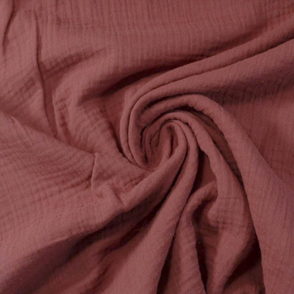 Bio-Musselin Double Gauze UNI terra hell