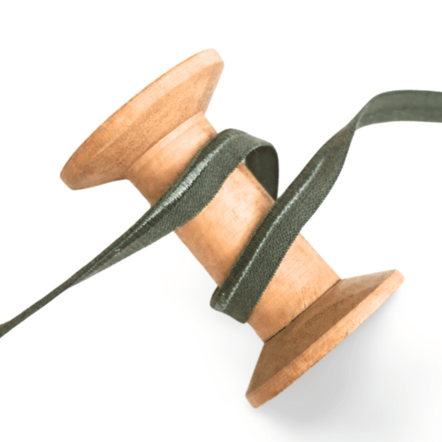 Gummi Paspelband 10mm khaki