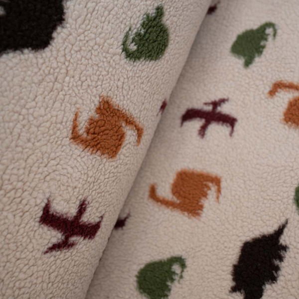 Teddyplüsch Dinos beige