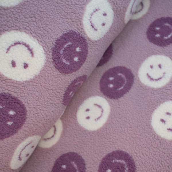 Fester Mantelteddy Smiley altrosa