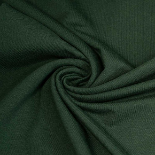 50cm Reststück Sweat - French Terry Bea dunkelgrün