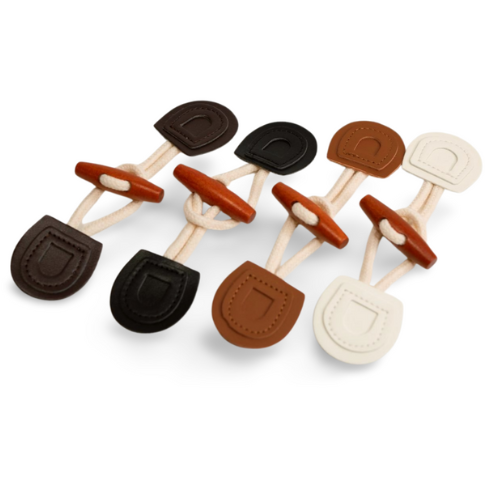 EvLis Holz-Knebelverschluss cognac