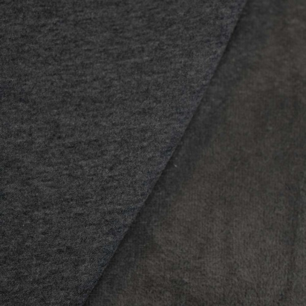 Alpenfleece Kuschelsweat meliert anthrazit