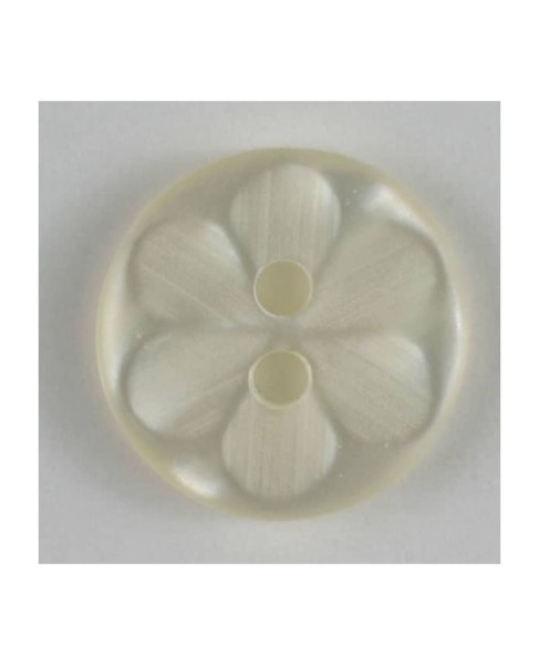 Modeknopf blütenform rund 11mm weiß