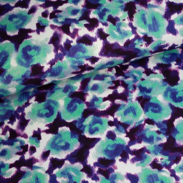 French Terry Sweat Aquarell Flower mint