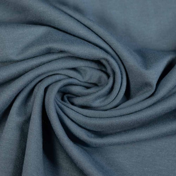 Viskosejersey jeansblau