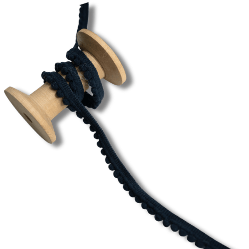 Bommelborte 4mm navy