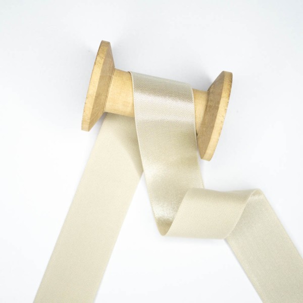 Satin Gummiband Deluxe hellbeige