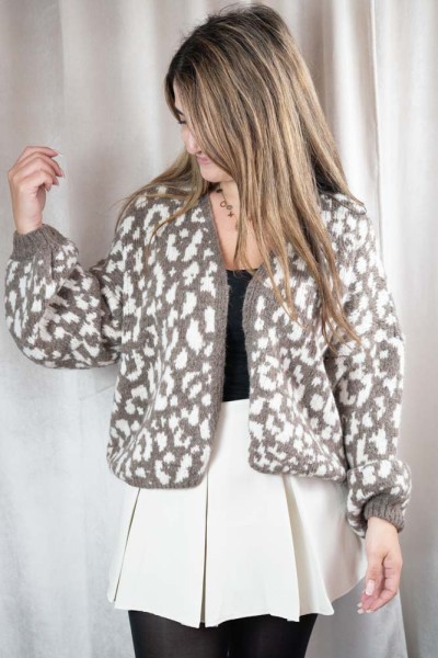 Leo Cardigan Marisa taupe