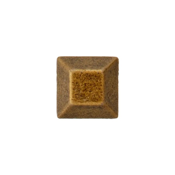 Zierniete Quadrat 8mm altmessing