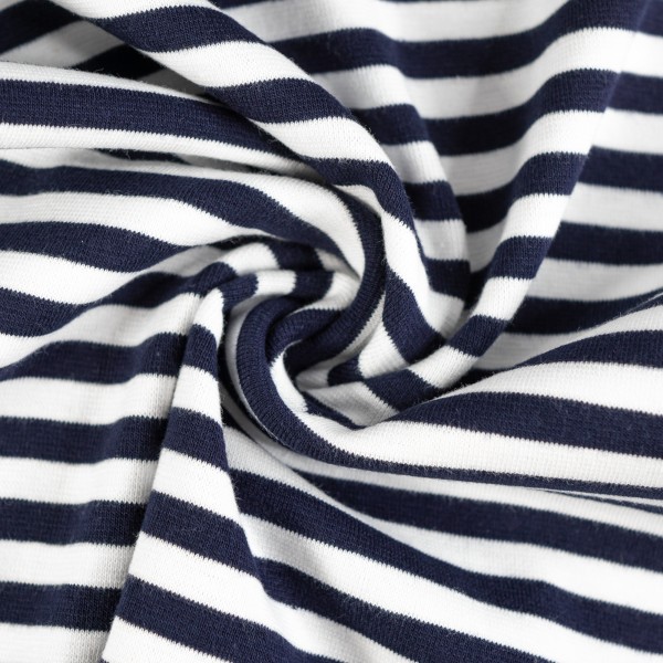 Bündchen Streifen dark navy-weiß