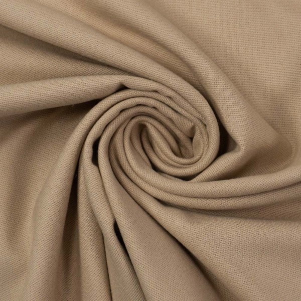 Flanell Baumwolle Uni beige