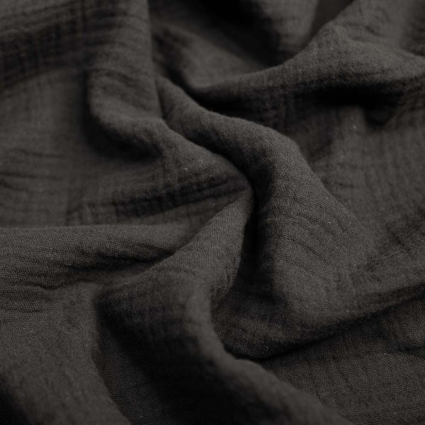 Musselin Double Gauze Amelie schwarz