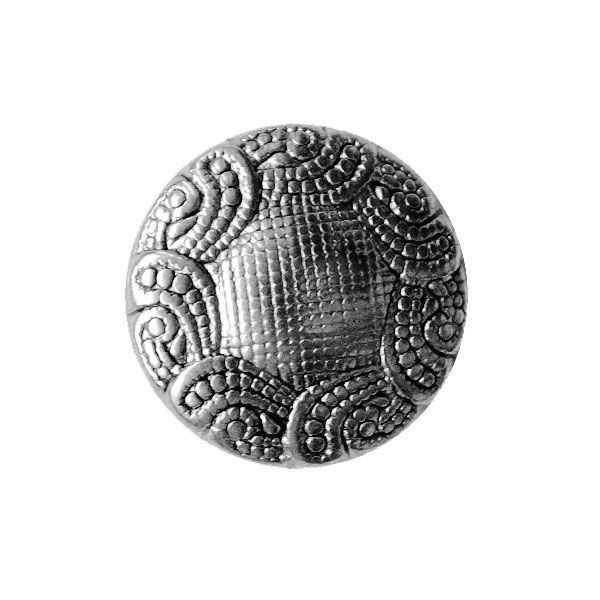 Trachtenknopf Blume 15mm altsilber