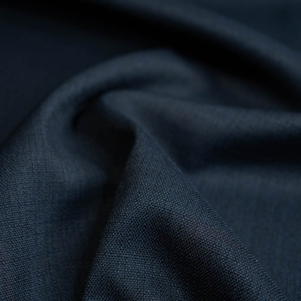 Leinen Look Webware Soft dark navy