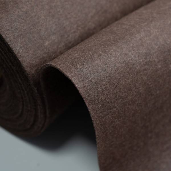 Filz 3mm meliert braun