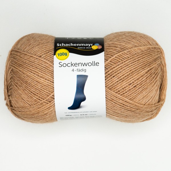 Regia 100gr Sockenwolle 4-fädig beige meliert