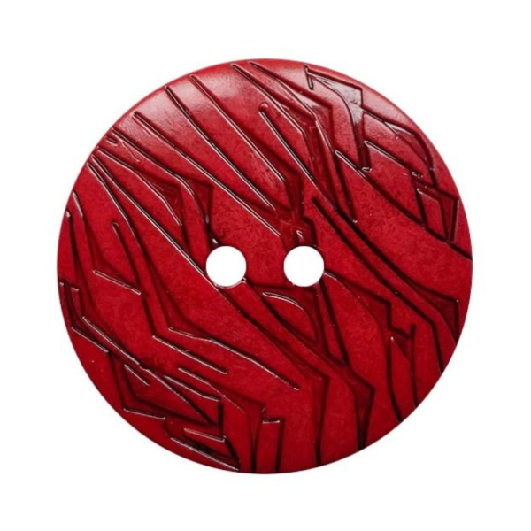 Modeknopf Gemustert 28 mm rot