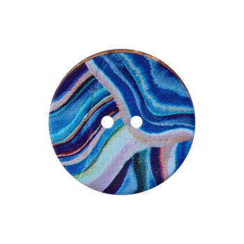 Prym Kokosknopf Multicolor 30mm blau