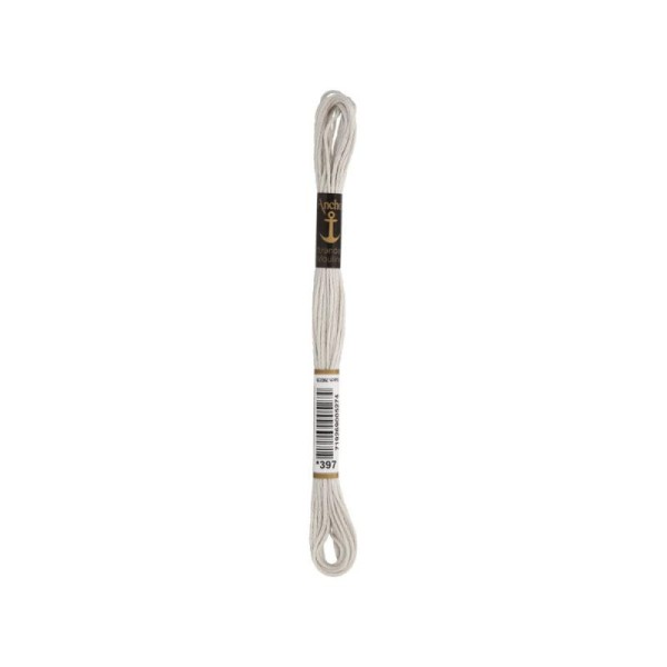 Anchor Sticktwist Garn 6-fädig hellgrau