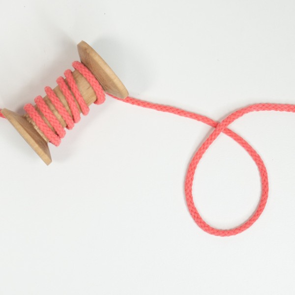 Kordel geflochten 6mm coral