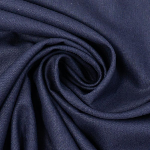 Edle Baumwollwebware navy