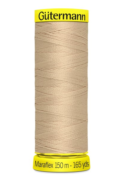 Elastisches Garn Gütermann Maraflex 150m beige Nr. 186
